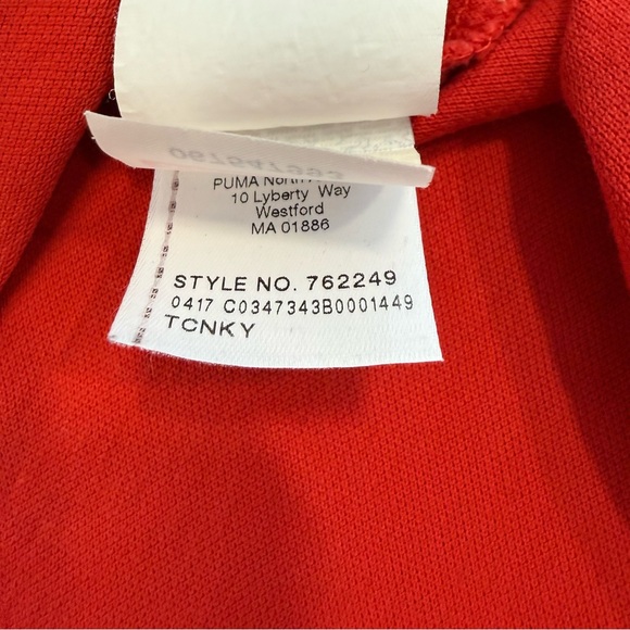 Puma Scuderia Ferrari Race Men's Polo Shirt M Red Chest Pocket Logo Collar - Picture 14 of 14